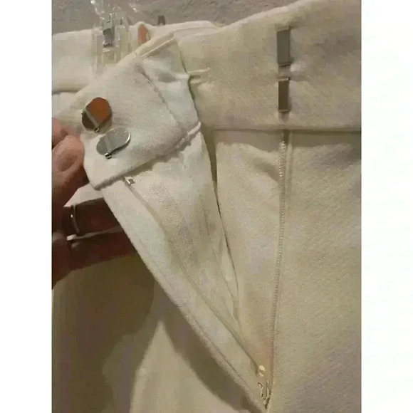 Talbots Women's Ankle Pants 16P Petite White Straight Leg Casual - Picture 9 of 10